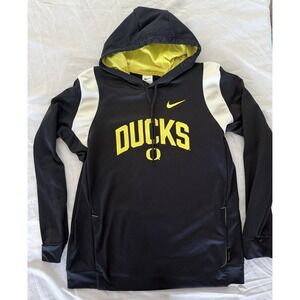 Oregon Ducks Nike Mens Hoodie On-Field Therma-Fit Size L Jacket Pullover Pocket
